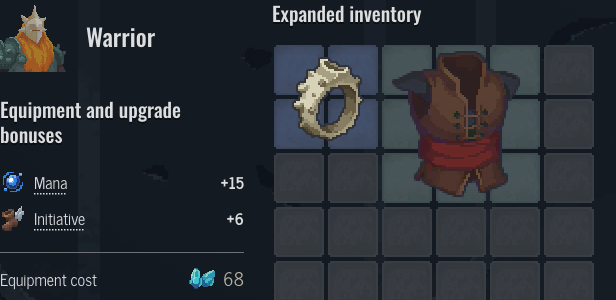 Accompanist's Leather Vest beside Thorn Stone Ring without receiving its weapon-only aura